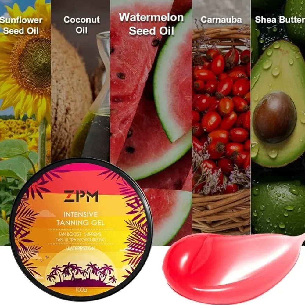 ZPM Intensive Tanning Gel WATERMELON sealed indoor/outdoor tanning Booster